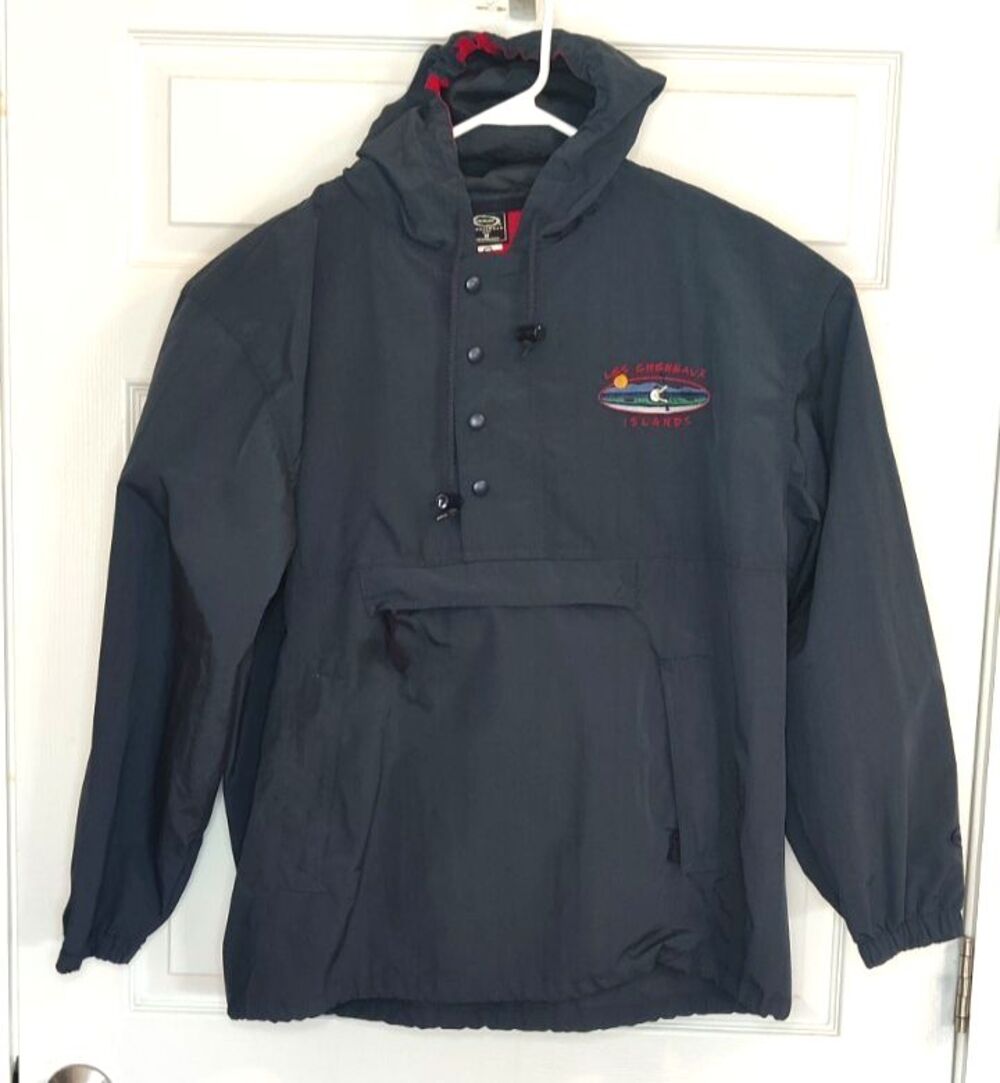 Les Cheneaux Islands Ouray Sportswear Pullover Windbreaker Blue Size M